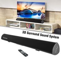 (Certified Refurbish) Wohome Soundbar S9920,TV Sound Bar Wireless Bluetooth and Wired Home Theater Speaker System (40", 6 Drivers, 80W, 3D Surround Sound,105dB Audio Output, Remote Control)