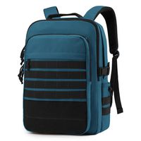 WindTook Laptop Backpack for Women and Men Molle Travel Computer Bag School College Daypack Suits 15.6 Inch Notebook WT6300-Deep Azure