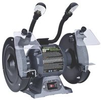 Genesis GBG800L Bench Grinder with Dual Light, 8"