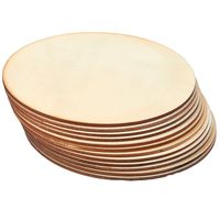 Juvale Unfinished Wood 6" Circle 12-Pack for DIY Crafts