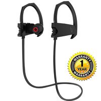 Waterproof Bluetooth Headphones, ALZN Wireless Headset V4.1 Heavy Bass Stereo in Ear Earbuds Noise Isolating Waterproof Sports Earphones with Mic