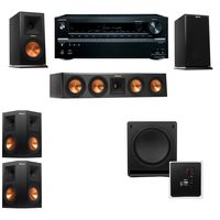 Klipsch RP-160M-E Monitor Speaker 5.1 SW-112 Onkyo TX-NR646