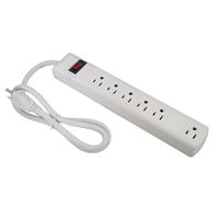 3Ft 6-Outlet Perpendicular Power Strip 90j