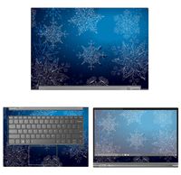 decalrus - Protective Decal Snowflake Skin Sticker for Lenovo Yoga C930 (13.9" Screen) case Cover wrap LEyoga13_C930-196