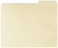 AmazonBasics File Folders with Reinforced Tab - Letter Size (100 Pack) - Manila