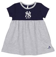 OuterStuff MLB Baby Girls Infant 7th Inning Twirl Dress, New York Yankees, 24M