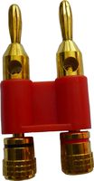 Audio2000'S ACC3167 Dual Banana Plugs (Brass,Gold-Plated)