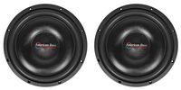 2 American Bass SL-124 12" 600 Watt Shallow Slim Car Subwoofers 4-ohm Subs SL124