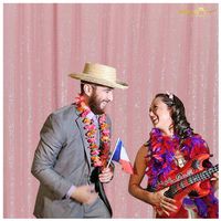 ShinyBeauty Sequin BACKDROP-CURTAIN-6FTx8FT-Sequin Photo Backdrop,Photo Booth Background,Sequence Christmas Backdrop Curtain (6FTx8FT, Pink)