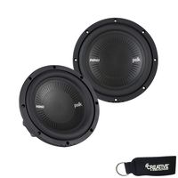 Polk MM842SVC 8" Single 4-Ohm Voice Coil Subwoofer Bundle Includes 2 woofers with Marine Certification