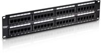 TRENDnet 48-Port Cat6 Unshielded Wallmount or Rackmount Patch Panel, Compatible with Cat 3/4/5/5e/6 Cabling, TC-P48C6