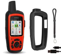 Garmin inReach Explorer+ Hiking GPS Bundle | with PlayBetter Protective Silicone Case & GPS Tether Lanyard | Belt Clip, Carabiner Clip | GEOS, Weather, Messaging