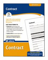 Adams Contract Form, 8.5 x 11 Inch, White (LF601)