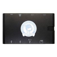 Yogi Basic USB-C 3.1 8 in 1 Portable Docking Station with 100W PD, VGA, HDMI, SD, MicroSD, Gigabit Ethernet, [Thunderbolt 3 Compatible] USB C Type-C Hub Dock for MacBook Pro