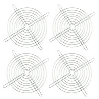 TUOREN 150mm Metal Fan Grill Guard Protector Silver for PC Computer-4pcs