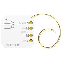 Insteon Micro On/Off Switch Adapter, Inline Module, 2443-222 - Insteon Hub required for voice control with Alexa & Google Assistant