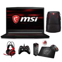 MSI GF63 Thin 9SC-652 (i7-9750H, 32GB RAM, 1TB SATA SSD + 2TB SSHD, NVIDIA GTX1650 4GB, 15.6" Full HD 120Hz 3ms, Windows 10) Gaming Notebook