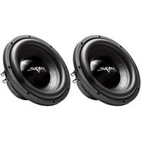 (2) Skar Audio IX-10 D2 10" 400W Max Power Dual 2 Ohm Car Subwoofers, Pair of 2