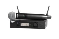 Shure GLXD24R/SM58-Z2 Rechargeable Wireless System with SM58 Vocal Microphone, Half Rack
