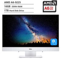 2019 Dell Inspiron 22 All-in-One AIO Desktop Computer 21.5" FHD IPS Touch Display AMD A6-9225, 16GB RAM, 1TB Hard Disk Drive, HDMI, Multi-Card Reader, Wireless-AC, Wireless Keyboard&Mouse, Win10
