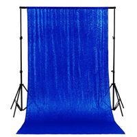 Sequin BACKDROP-CURTAIN-8FTx8FT Sequin Photo Backdrop,Photo Booth Background,Sequence Christmas Backdrop Curtain (8FTx8FT, Royal Blue)