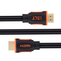 4K High Speed HDMI Cable 10FT with Ethernet LZCT HDMI Cord V2.0 Support 4K@60Hz Ultra HD 2160P 3D ARC HDR (Length from 3' to 125') Dual Color Mould