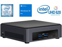 Intel NUC NUC7i7DNKE Mini PC/HTPC, Intel Quad-Core i7-8650U 1.9GHz Upto 4.2GHz, 8GB DDR4, 1TB NVMe SSD, 4k Support, Dual Monitor Capable, WiFi, Bluetooth, Windows 10 Pro 64Bit