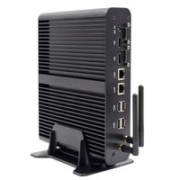 IDEARACE Compact Business Computer, Intel Core i7 CPU Desktop PC, 16GB RAM, 256GB SSD, Intel HD Graphics, 4xUSB 3.0, 4xUSB 2.0, 2 x Serial(RS232), 2xLAN, 2xHDMI, Card Reader, Wi-Fi