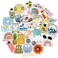 VSCO Stickers for Water Bottles 35 Pack Vinyl Laptop Stickers for Kids Teen Girls Computer Skateboard Stickers Cute Aesthetic Trendy Waterproof