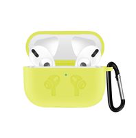 UPOLS Compatible with AirPods Pro Case, Protective Cover with Keychain, Bounce Carrying Case Compatible with Apple AirPods Pro Charging Case [2019 Release] Soft Slim Silicone Case Skin with (Yellow)