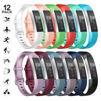 sunyfeel Replacement Bands Compatible for Fitbit Alta HR and Alta, Fashion Sports Silicone Personalized Bracelet with Metal Clasp for Alta HR/Alta