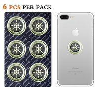 EMF Protection Sticker for Smartphone Keeping Sports Anti-Radiation Shield for Phone, Laptop, Tablet, Microwave, Kindle- Blocks Radiation Neutralizer- Fashionable Bumper Sticker(Silver 6PCS)