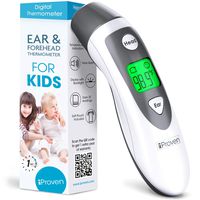 [2020 Technology] iProvèn Baby Thermometer for Fever - Instant Accurate Readings with Intelligent Fever Alarm, Save up to 20 Readings, Soft Pouch Included - Suitable for Babies, Kids, Toddlers
