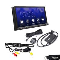 Sony XAV-AX5000 Compatible with CarPlay & Android Auto Receiver + Rear View Camera & Satellite Radio Tuner