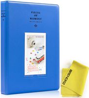 BRENDAZ 64 Pockets Mini Photo Album for Fujifilm Instax Mini 7s 8 8+ 9 25 26 50s 70 90 Instant Camera (Cobalt Blue)