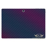 SopiGuard Chameleon Purple Carbon Fiber Vinyl Skin Rear + Keyboard Panel for Samsung Galaxy Tabpro S