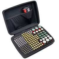 188+ Batteries Organizer Storage Case Box Holder with Tester BT-168, Battery Carrying Containers, Holds C D AA AAA 9V Lithium3V (No Batterry Included)