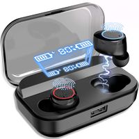 NPET True Wireless Earbuds [2019 Latest Version], Bluetooth 5.0 Deep Bass HD Stereo Sound Wireless Earbuds, IPX7 Waterproof, AAC, Touch Control, 4000mAh Charging Case with Power Display