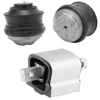 Bapmic 2Pcs Front Engine Mounts 2202400617 + 2202400218 Rear Transmission Mount Kit for Mercedes Benz W220