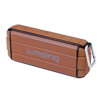 Wireless Bluetooth Speaker, LUMSING Waterproof Bluetooth 4.0 Speaker Portable Rechargeable Wireless Speaker 3D Surround, Orange, Compatible with Smartphones, Tablets and Devices