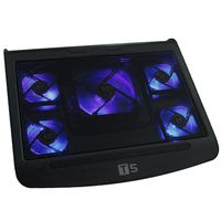 USB LED Light Cooling Stand Pad Cooler Powerful 5 Fan for Laptop Notebook PC