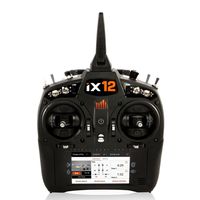 Spektrum iX12 12-Channel 2.4Ghz Telemetry DSMX RC Tx (Transmitter Only) | 250 Model Memory | Touchscreen | Wifi & Bluetooth Compatible | Black
