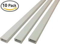 Electriduct Medium Latching Cable Raceway (500 Series) - 5 Feet - Beige | 10 Sticks (50 Feet Total)