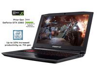 Acer Predator Helios 300 15.6" FHD IPS 144Hz Display Gaming Laptop, Intel i7-8750H, 32GB Crucial 2666Mhz RAM, Intel PCIe NVMe 2TB SSD, NVIDIA GeForce GTX 1060 6GB GDDR5, Backlit Keyboard, Windows 10