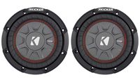 (2) Kicker 43CWRT671 COMPRT67 6.75" 600W DVC 1-Ohm Car Subwoofers Subs CWRT67-1