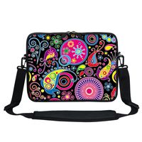 Meffort Inc 13 13.3 Inch Neoprene Laptop/Ultrabook/Chromebook Bag Carrying Sleeve with Hidden Handle and Adjustable Shoulder Strap - Arts Design 1