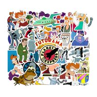 Philip J.Fry Futurama Cartoon Waterproof Laptop Stickers Waterproof Skateboard Snowboard Car Bicycle Luggage Decal 50pcs Pack (Futurama)