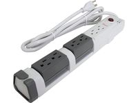 Rosewill RHSP-13009 180 Degree 6 Outlet Rotating Power Strip with Grounded LED Indicator