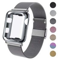 GBPOOT Compatible for Apple Watch Band 38mm 40mm 42mm 44mm with Screen Protector Case, Sports Wristband Strap Replacement Band with Protective Case for Iwatch Series 4/3/2/1,40mm,Space Gray