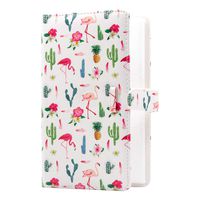 Ablus 96 Pockets Mini Photo Album for Fujifilm Instax Mini Camera, Polaroid Snap, Z2300, SocialMatic Instant Cameras & Zip Instant Printer (White Flamingo)